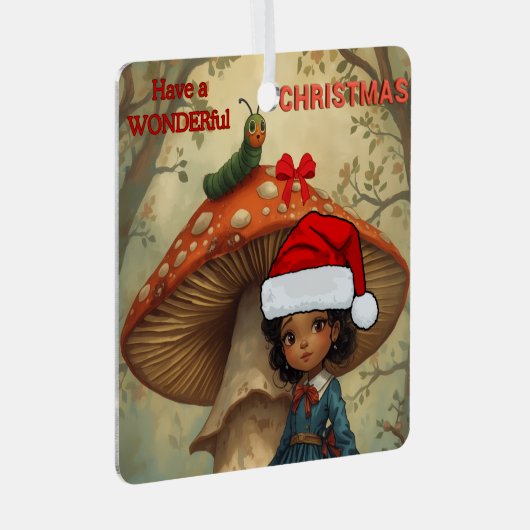 Alice in Wonderland Caterpillar Christmas Ornament (Voorkant Rechts)