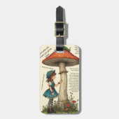 Alice in Wonderland Caterpillar Luggage Tag Bagagelabel (Voorkant verticaal)