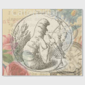 Alice in Wonderland Caterpillar: originele Tenniel Cadeaupapier (Vlak)