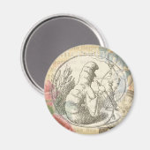 Alice in Wonderland Caterpillar: originele Tenniel Magneet (Voorkant / Achterkant)