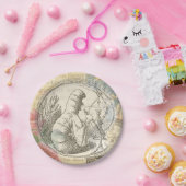 Alice in Wonderland Caterpillar: originele Tenniel Papieren Bordje (Feest)