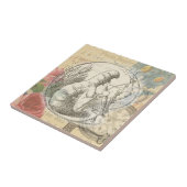 Alice in Wonderland Caterpillar: originele Tenniel Tegeltje (Zijkant)