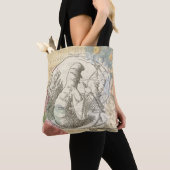 Alice in Wonderland Caterpillar: originele Tenniel Tote Bag (Dichtbij)