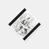 Alice in Wonderland Caterpillar Papieren servetten (Hoek)