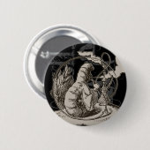 Alice in Wonderland Caterstrand Grunge (Single) Ronde Button 5,7 Cm (Voorkant /achterkant)