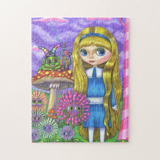 Alice in Wonderland, Caterstyle, Flowers Big Eye Legpuzzel (Verticaal)