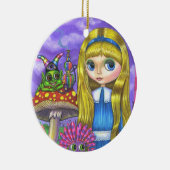 Alice in Wonderland Caterstyle Flowers paddenstoel Keramisch Ornament (Rechts)