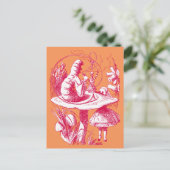  Alice in Wonderland Centipede Briefkaart (Staand voorkant)