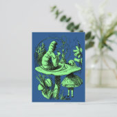 Alice in Wonderland Centipede Briefkaart (Staand voorkant)