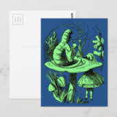 Alice in Wonderland Centipede Briefkaart (Voorkant / Achterkant)