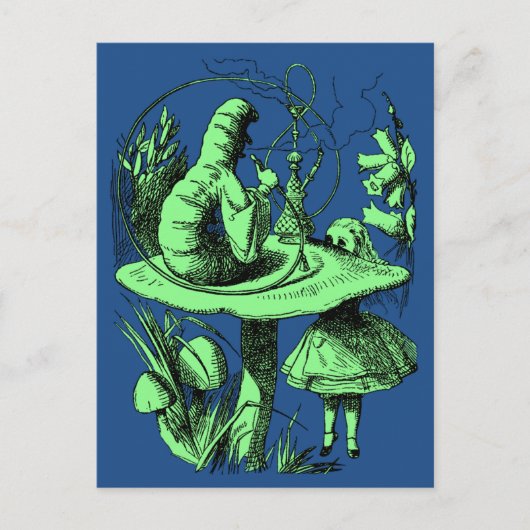 Alice in Wonderland Centipede Briefkaart (Voorkant)