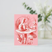 Alice in Wonderland Centipede Briefkaart (Staand voorkant)