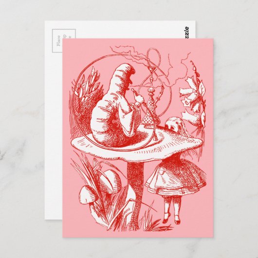  Alice in Wonderland Centipede Briefkaart (Voorkant / Achterkant)
