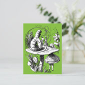  Alice in Wonderland Centipede Briefkaart (Staand voorkant)