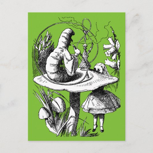  Alice in Wonderland Centipede Briefkaart (Voorkant)
