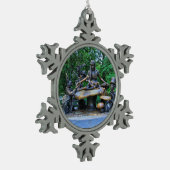 Alice in Wonderland - Central Park NYC #2 Tin Sneeuwvlok Ornament (Links)