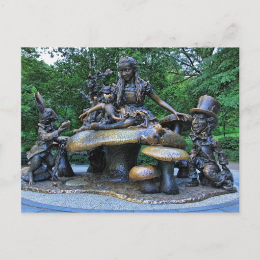 Alice in Wonderland - Central Park NYC Briefkaart (Voorkant)