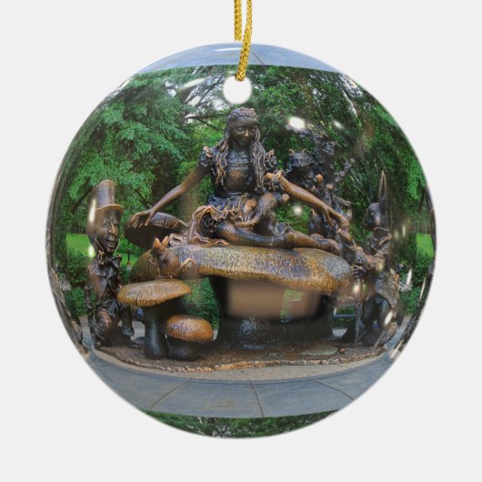 Alice in Wonderland - Central Park NYC Keramisch Ornament (Voorkant)