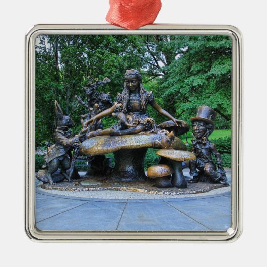 Alice in Wonderland - Central Park NYC Metalen Ornament (Voorkant)
