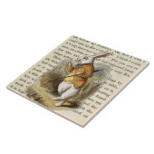 Alice in Wonderland Ceramic Tegel Tegeltje (Zijkant)