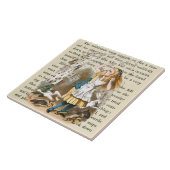 Alice in Wonderland Ceramic Tile Tegeltje (Zijkant)