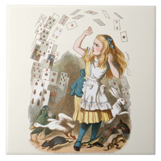 Alice in Wonderland Ceramic Tile Tegeltje (Voorkant)