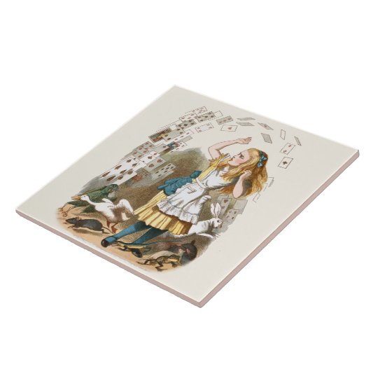 Alice in Wonderland Ceramic Tile Tegeltje (Zijkant)