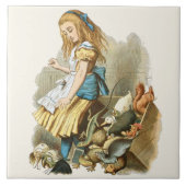 Alice in Wonderland Ceramic Tile Tegeltje (Voorkant)