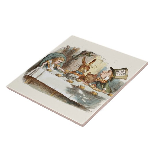Alice in Wonderland Ceramic Tile Tegeltje (Zijkant)