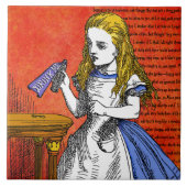 Alice in Wonderland Ceramic Tile Tegeltje (Voorkant)