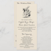 Alice in Wonderland Ceremony Program Programmakaart (Voorkant / Achterkant)
