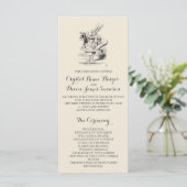 Alice in Wonderland Ceremony Program Programmakaart (Staand voorkant)