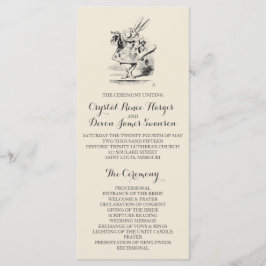 Alice in Wonderland Ceremony Program Programmakaart