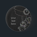 Alice in Wonderland Chalkboard Sketch Chalk Party Ronde Button 5,7 Cm<br><div class="desc">Alice in Wonderland Chalkboard Sketch Chalk Party Pin. Pas aan met om het even welke tekst.</div>