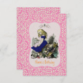 Alice in Wonderland CHANGE COLOR- Uitnodigingen/RS Kaart (Voorkant / Achterkant)