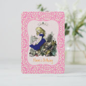 Alice in Wonderland CHANGE COLOR- Uitnodigingen/RS Kaart (Staand voorkant)