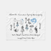 Alice in Wonderland Changed  Fleece Blanket Deken (Voorkant (Horizontaal))
