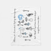 Alice in Wonderland Changed  Fleece Blanket Deken (Voorkant)