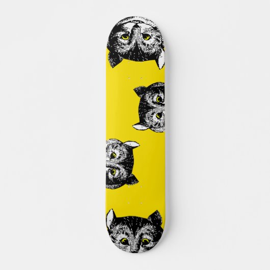  Alice in Wonderland Cheshire Cat Art Deck Persoonlijk Skateboard (Voorkant)