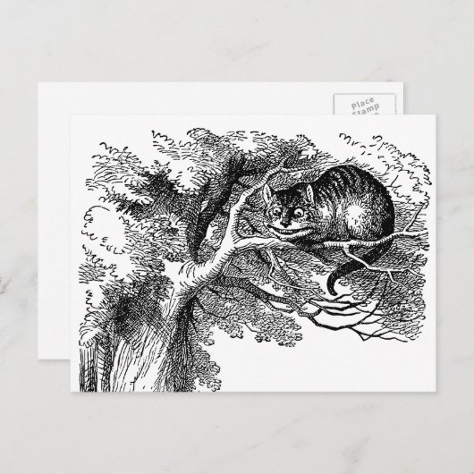 Alice in Wonderland, Cheshire Cat Briefkaart (Voorkant / Achterkant)
