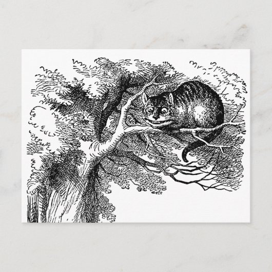  Alice in Wonderland, Cheshire Cat Briefkaart (Voorkant)