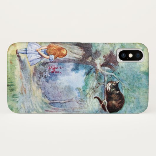 Alice in Wonderland Cheshire Cat Case-Mate iPhone Case (Achterkant (horizontaal))