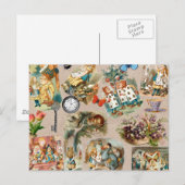 Alice in Wonderland Cheshire Cat Characters Briefkaart (Voorkant / Achterkant)
