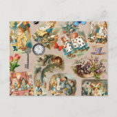 Alice in Wonderland Cheshire Cat Characters Briefkaart (Voorkant)