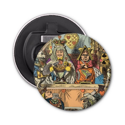 Alice in Wonderland Cheshire Cat Characters Button Flesopener (Voorkant)