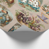 Alice in Wonderland Cheshire Cat Characters Cadeaupapier (Hoek)