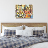 Alice in Wonderland Cheshire Cat Characters Canvas Afdruk (Insitu (Slaapkamer))