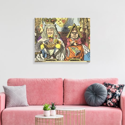 Alice in Wonderland Cheshire Cat Characters Canvas Afdruk (Insitu (Woonkamer))