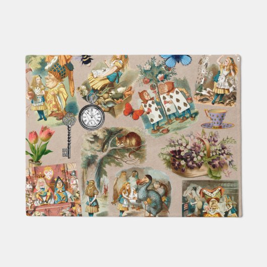 Alice in Wonderland Cheshire Cat Characters Deurmat (Voorkant)