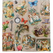 Alice in Wonderland Cheshire Cat Characters Douchegordijn (Voorkant)